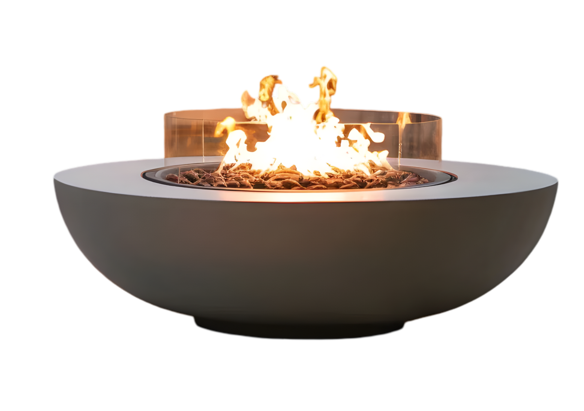 Round Burner Fireplace
